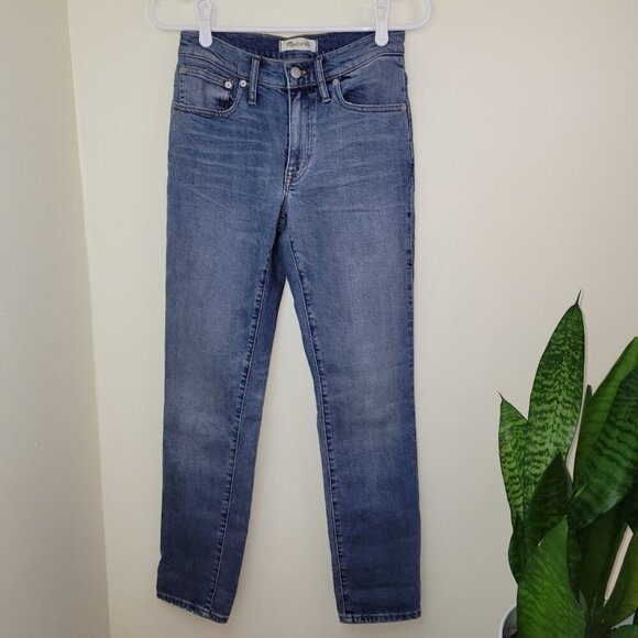 Madewell The Slim Boy Jean Medium Wash 5 Pocket Women's Size 24 - Picture 2 of 13